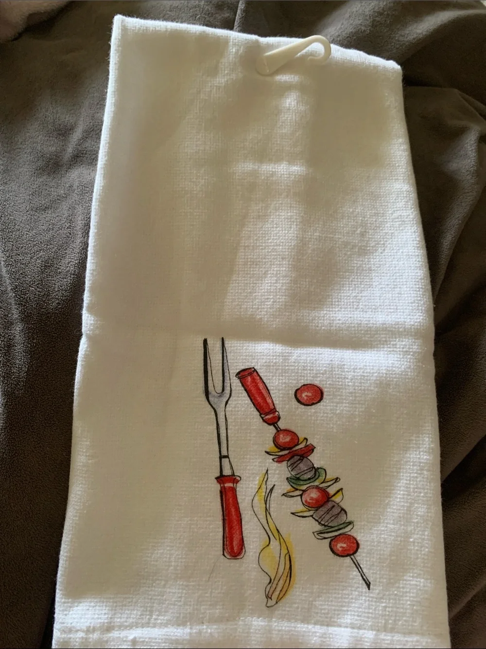 Grill Boss Red & White Kitchen Towel Duel Purpose
